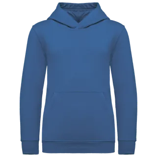 Kariban Kids' hooded sweatshirt in Light Royal Blue, voorkant
