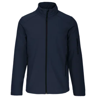 Kariban Kindersoftshelljas in Navy, voorkant