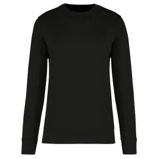 Kariban Ecologische kindersweater met ronde hals in Black, voorkant