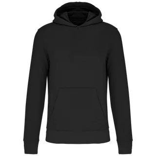 Kariban Ecologische kindersweater met capuchon in Black, voorkant