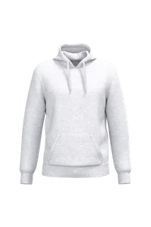 Kariban Gerecyclede uniseks sweater met capuchon in Ash Heather, voorkant
