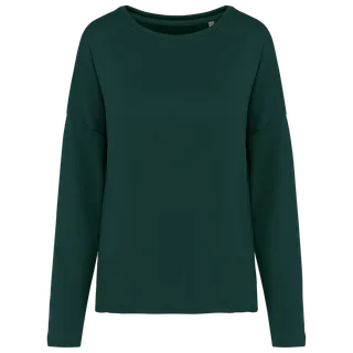 Kariban Ladies' oversized sweatshirt in Amazon Green, voorkant