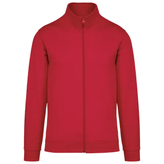 Kariban Sweatvest in Red, voorkant