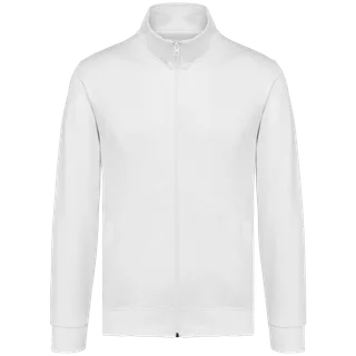 Kariban Sweatvest in White, voorkant