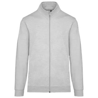 Kariban Sweatvest in Oxford Grey, voorkant