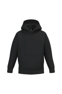 Kariban Kindersweater met capuchon in Black, voorkant