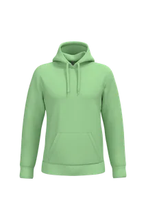Kariban Men’s hooded sweatshirt in Apple Green, voorkant