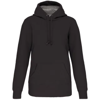 Kariban Sweater met capuchon in Dark Grey, voorkant