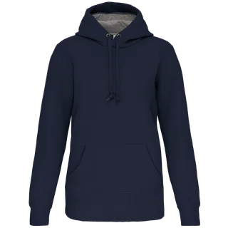 Kariban Sweater met capuchon in Navy, voorkant