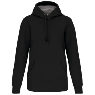 Kariban Sweater met capuchon in Black, voorkant