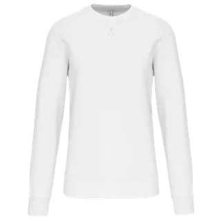 Kariban Sweater met ronde hals in White, voorkant