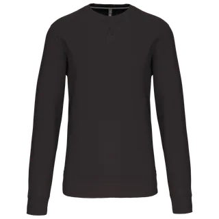 Kariban Sweater met ronde hals in Dark Grey, voorkant