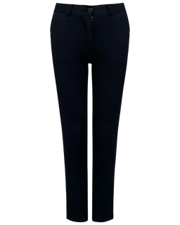 Kariban Chinobroek voor jongens in Dark Navy, voorkant