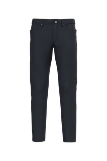 Kariban Herenbroek met 5 zakken in Washed dark navy, voorkant