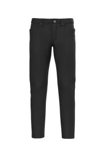 Kariban Herenbroek met 5 zakken in Washed black, voorkant