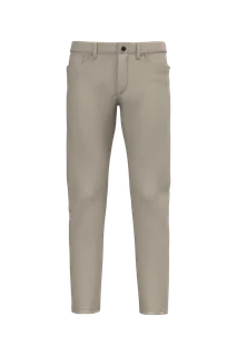 Kariban Herenbroek met 5 zakken in Washed beige, voorkant