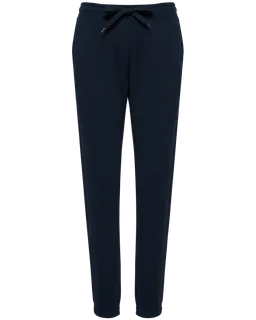 Kariban Ladies eco-friendly fleece trousers in Navy, voorkant