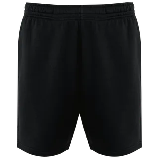 Kariban Men's eco-friendly fleece bermuda shorts in Black, voorkant