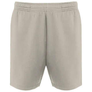Kariban Men's eco-friendly fleece bermuda shorts in Clay, voorkant