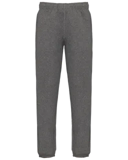 Kariban Ecologische fleece joggingbroek voor heren in Grey Heather, voorkant