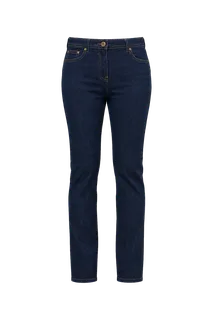 Kariban Basic damesjeans in Blue Rinse, voorkant