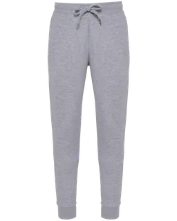 Kariban Ecologische fleece joggingbroek voor heren in Oxford Grey, voorkant
