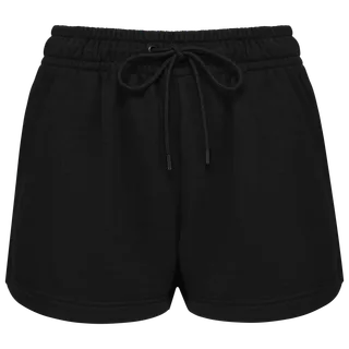 Kariban Ecologische damesshort van french terry in Black, voorkant
