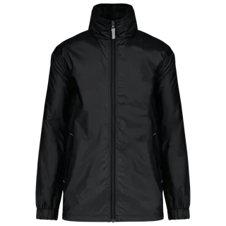 Kariban Gevoerd windjack heren in Black, voorkant
