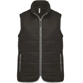 Kariban Gewatteerde bodywarmer in Dark Grey, voorkant