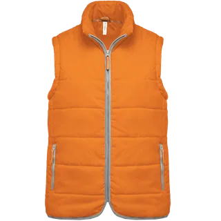 Kariban Gewatteerde bodywarmer in Orange, voorkant