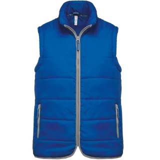 Kariban Gewatteerde bodywarmer in Light Royal Blue, voorkant