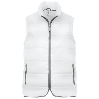Kariban Gewatteerde bodywarmer in White, voorkant
