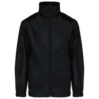 Kariban Kinderwindjack in Black, voorkant