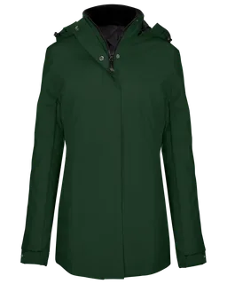 Kariban Damesparka in Forest Green, voorkant