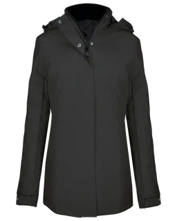 Kariban Damesparka in Dark Grey, voorkant
