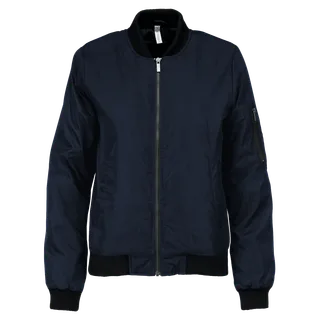 Kariban Dames bomberjack in Navy, voorkant