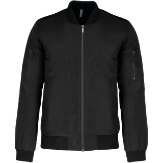 Kariban Heren bomberjack in Black, voorkant