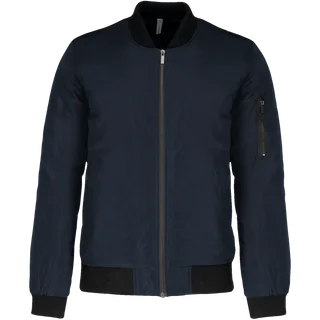Kariban Heren bomberjack in Navy, voorkant
