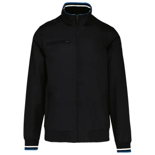 Kariban Herenjack in Black / White / Blue, voorkant