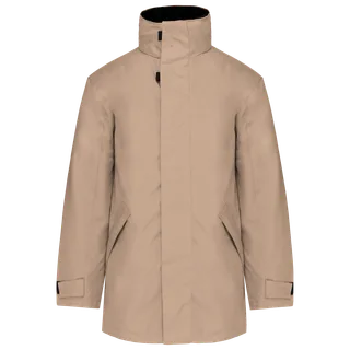 Kariban Gewatteerde parka in Beige, voorkant