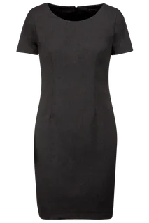 Kariban Short-sleeved dress in Anthracite Heather, voorkant