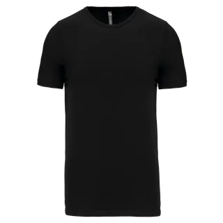 Kariban T-shirt ronde hals korte mouwen in Black, voorkant