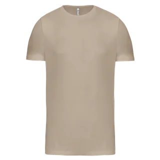 Kariban T-shirt ronde hals korte mouwen in Light Sand, voorkant