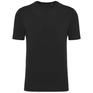 Kariban T-shirt ronde hals uniseks in Black, voorkant