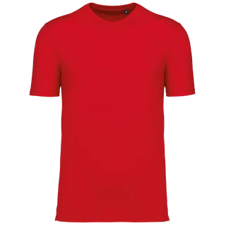 Kariban T-shirt ronde hals uniseks in Red, voorkant