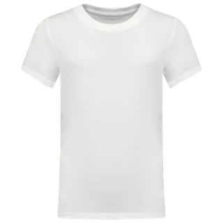Kariban Kinder T-shirt ronde hals in White, voorkant