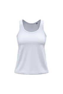 Kariban Ladies' Bio150 tank top in White, voorkant