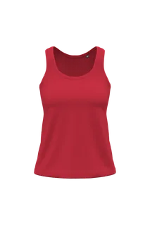 Kariban Ladies' Bio150 tank top in Red, voorkant