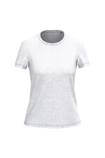 Kariban Dames T-shirt Bio150 IC in Ash Heather, voorkant