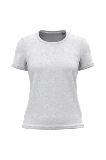 Kariban Dames T-shirt Bio150 in Ash Heather, voorkant